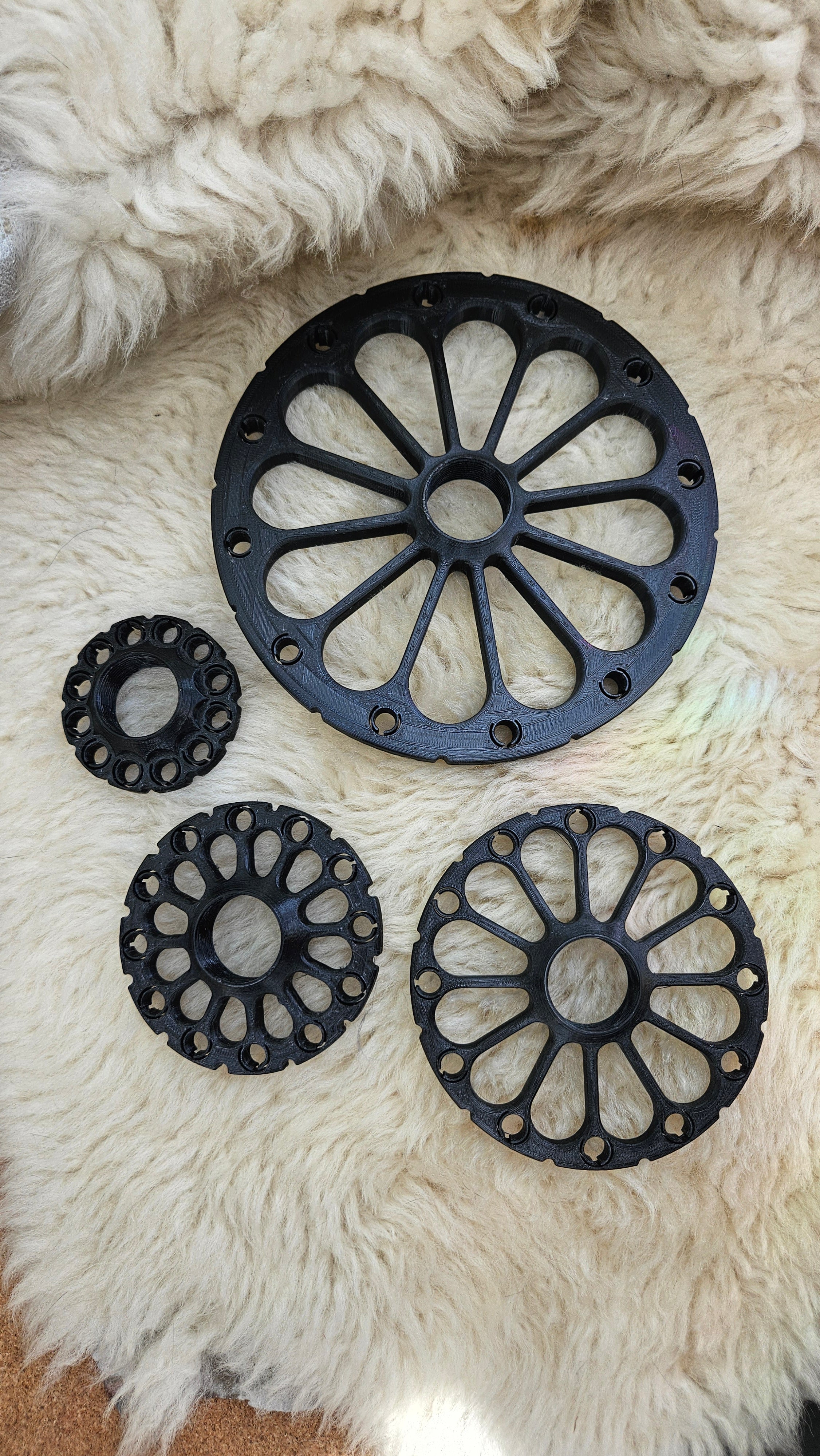 SpinPerfect Drop Spindle Set of 4 with Base and Weights